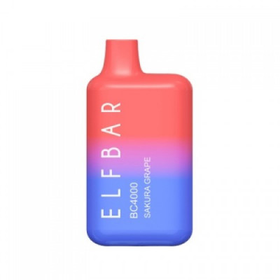 Электронная сигарета Эльф Бар 4000 затяжек Сакура Виноград (Elf Bar BC 4000 Sakura Grape)