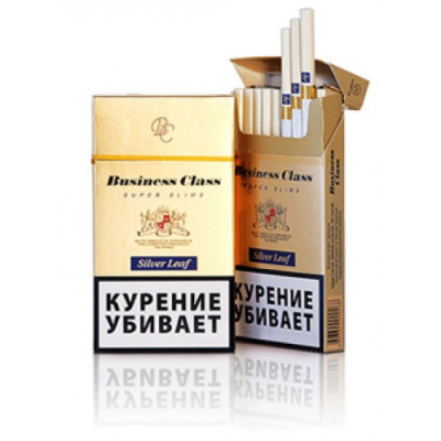 Сигареты Бизнес Класс Синий Тонкий (Business Class Silver Leaf SS)