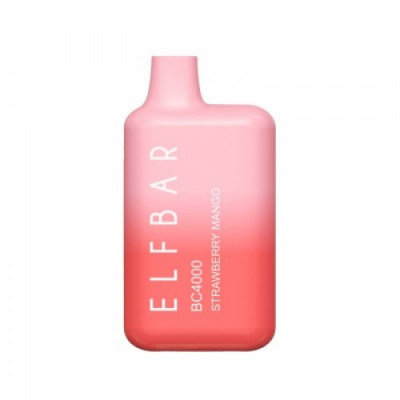 Электронная сигарета Эльф Бар 4000 затяжек Клубника Манго (Elf Bar BC 4000 Strawberry Mango)